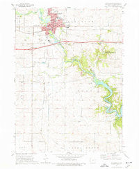 Manchester Iowa Historical topographic map, 1:24000 scale, 7.5 X 7.5 Minute, Year 1973