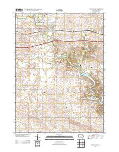 Manchester Iowa Historical topographic map, 1:24000 scale, 7.5 X 7.5 Minute, Year 2013