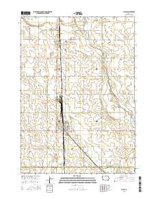 Manly Iowa Current topographic map, 1:24000 scale, 7.5 X 7.5 Minute, Year 2015
