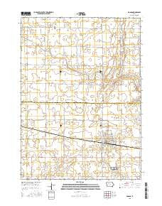 Manson Iowa Current topographic map, 1:24000 scale, 7.5 X 7.5 Minute, Year 2015