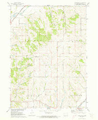 Mapleton SE Iowa Historical topographic map, 1:24000 scale, 7.5 X 7.5 Minute, Year 1971
