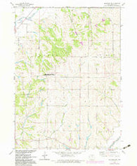 Mapleton SE Iowa Historical topographic map, 1:24000 scale, 7.5 X 7.5 Minute, Year 1971