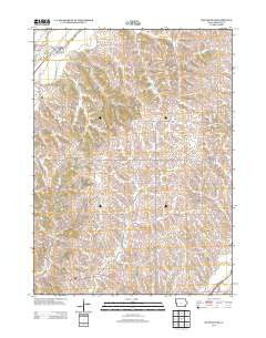 Mapleton SE Iowa Historical topographic map, 1:24000 scale, 7.5 X 7.5 Minute, Year 2013