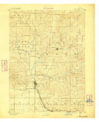 Maquoketa Iowa Historical topographic map, 1:62500 scale, 15 X 15 Minute, Year 1891
