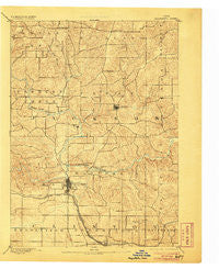 Maquoketa Iowa Historical topographic map, 1:62500 scale, 15 X 15 Minute, Year 1891
