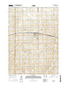 Marcus Iowa Current topographic map, 1:24000 scale, 7.5 X 7.5 Minute, Year 2015