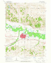 Marengo Iowa Historical topographic map, 1:24000 scale, 7.5 X 7.5 Minute, Year 1965