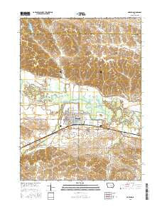 Marengo Iowa Current topographic map, 1:24000 scale, 7.5 X 7.5 Minute, Year 2015