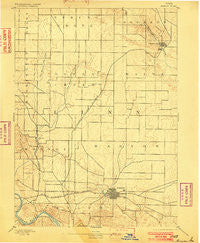 Marion Iowa Historical topographic map, 1:62500 scale, 15 X 15 Minute, Year 1889