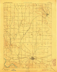 Marion Iowa Historical topographic map, 1:62500 scale, 15 X 15 Minute, Year 1889