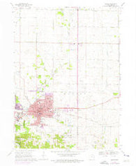 Marion Iowa Historical topographic map, 1:24000 scale, 7.5 X 7.5 Minute, Year 1968