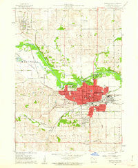 Marshalltown Iowa Historical topographic map, 1:24000 scale, 7.5 X 7.5 Minute, Year 1960