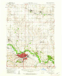 Marshalltown Iowa Historical topographic map, 1:62500 scale, 15 X 15 Minute, Year 1960