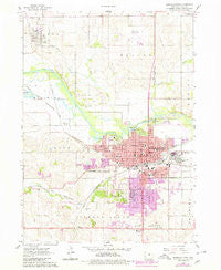 Marshalltown Iowa Historical topographic map, 1:24000 scale, 7.5 X 7.5 Minute, Year 1960