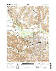 Marshalltown Iowa Current topographic map, 1:24000 scale, 7.5 X 7.5 Minute, Year 2015