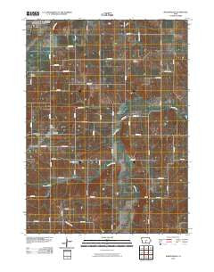 Martensdale Iowa Historical topographic map, 1:24000 scale, 7.5 X 7.5 Minute, Year 2010