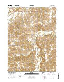 Martensdale Iowa Current topographic map, 1:24000 scale, 7.5 X 7.5 Minute, Year 2015