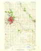 Mason City Iowa Historical topographic map, 1:62500 scale, 15 X 15 Minute, Year 1959