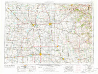 Mason City Iowa Historical topographic map, 1:250000 scale, 1 X 2 Degree, Year 1954