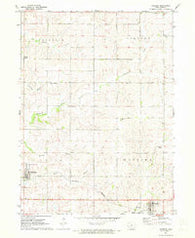 Massena Iowa Historical topographic map, 1:24000 scale, 7.5 X 7.5 Minute, Year 1971