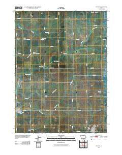 Massena Iowa Historical topographic map, 1:24000 scale, 7.5 X 7.5 Minute, Year 2010