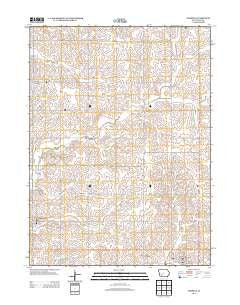 Massena Iowa Historical topographic map, 1:24000 scale, 7.5 X 7.5 Minute, Year 2013