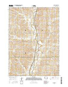 Maurice Iowa Current topographic map, 1:24000 scale, 7.5 X 7.5 Minute, Year 2015