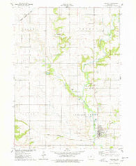 Maxwell Iowa Historical topographic map, 1:24000 scale, 7.5 X 7.5 Minute, Year 1975