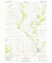 Maxwell Iowa Historical topographic map, 1:24000 scale, 7.5 X 7.5 Minute, Year 1975
