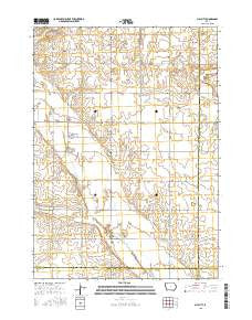 May City Iowa Current topographic map, 1:24000 scale, 7.5 X 7.5 Minute, Year 2015
