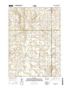 McCallsburg Iowa Current topographic map, 1:24000 scale, 7.5 X 7.5 Minute, Year 2015
