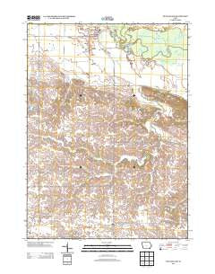 McCausland Iowa Historical topographic map, 1:24000 scale, 7.5 X 7.5 Minute, Year 2013