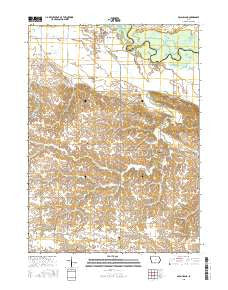 McCausland Iowa Current topographic map, 1:24000 scale, 7.5 X 7.5 Minute, Year 2015