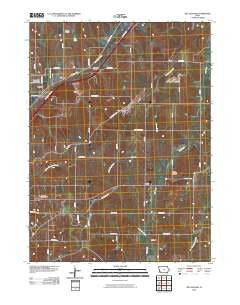 McClelland Iowa Historical topographic map, 1:24000 scale, 7.5 X 7.5 Minute, Year 2010