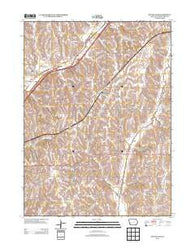 McClelland Iowa Historical topographic map, 1:24000 scale, 7.5 X 7.5 Minute, Year 2013