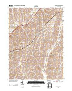 McClelland Iowa Historical topographic map, 1:24000 scale, 7.5 X 7.5 Minute, Year 2013