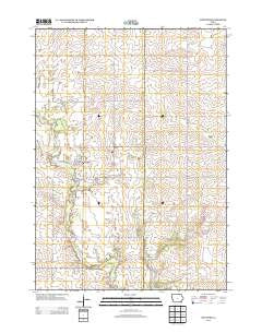 McIntire Iowa Historical topographic map, 1:24000 scale, 7.5 X 7.5 Minute, Year 2013