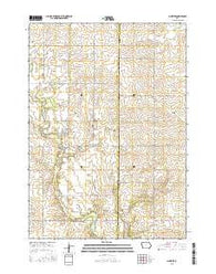 McIntire Iowa Current topographic map, 1:24000 scale, 7.5 X 7.5 Minute, Year 2015