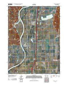 McPaul Iowa Historical topographic map, 1:24000 scale, 7.5 X 7.5 Minute, Year 2010