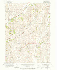 Mc Clelland Iowa Historical topographic map, 1:24000 scale, 7.5 X 7.5 Minute, Year 1956