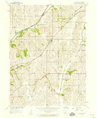 Mc Clelland Iowa Historical topographic map, 1:24000 scale, 7.5 X 7.5 Minute, Year 1956