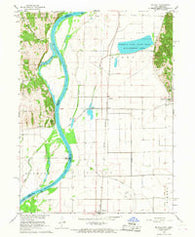 Mc Paul Iowa Historical topographic map, 1:24000 scale, 7.5 X 7.5 Minute, Year 1966