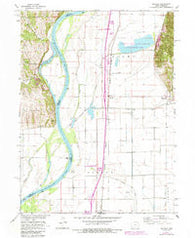 Mc Paul Iowa Historical topographic map, 1:24000 scale, 7.5 X 7.5 Minute, Year 1966