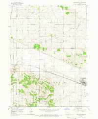 Mechanicsville Iowa Historical topographic map, 1:24000 scale, 7.5 X 7.5 Minute, Year 1965