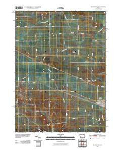 Mechanicsville Iowa Historical topographic map, 1:24000 scale, 7.5 X 7.5 Minute, Year 2010