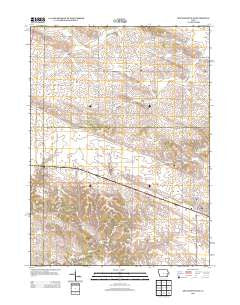 Mechanicsville Iowa Historical topographic map, 1:24000 scale, 7.5 X 7.5 Minute, Year 2013