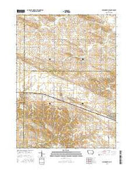Mechanicsville Iowa Current topographic map, 1:24000 scale, 7.5 X 7.5 Minute, Year 2015