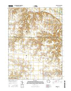 Mediapolis Iowa Current topographic map, 1:24000 scale, 7.5 X 7.5 Minute, Year 2015