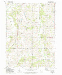 Medora Iowa Historical topographic map, 1:24000 scale, 7.5 X 7.5 Minute, Year 1983