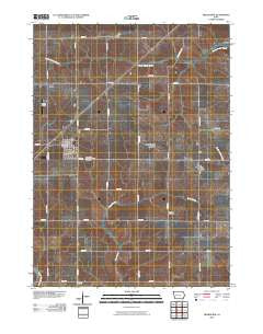 Melbourne Iowa Historical topographic map, 1:24000 scale, 7.5 X 7.5 Minute, Year 2010